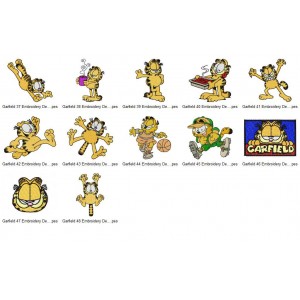 Garfield Embroidery Designs Collection 04